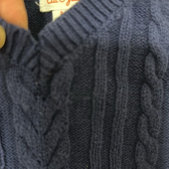 Cat & Jack | Navy Blue Cable Knit Sweater Vest | Size 3-6 Months - Picture 2 of 6